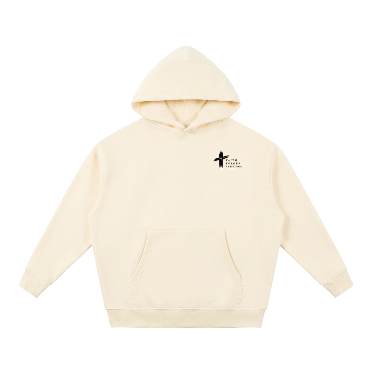Essential Oversized Boxy Fit Fleece Hoodie