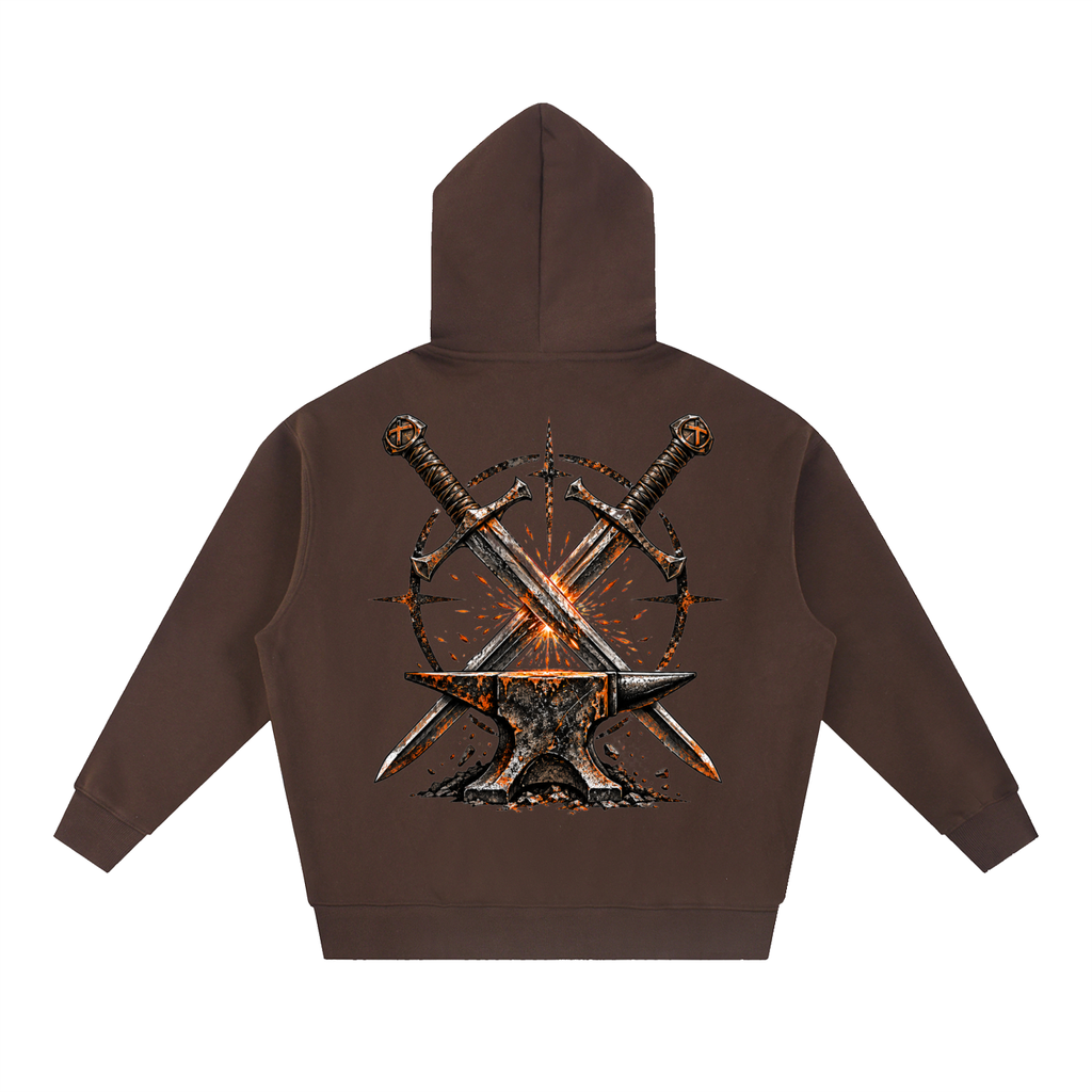 Essential Oversized Boxy Fit Fleece Hoodie