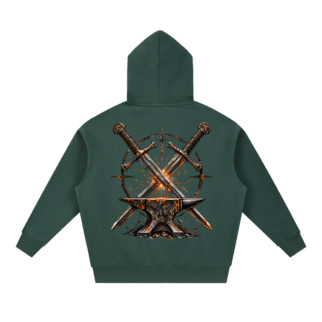 Essential Oversized Boxy Fit Fleece Hoodie