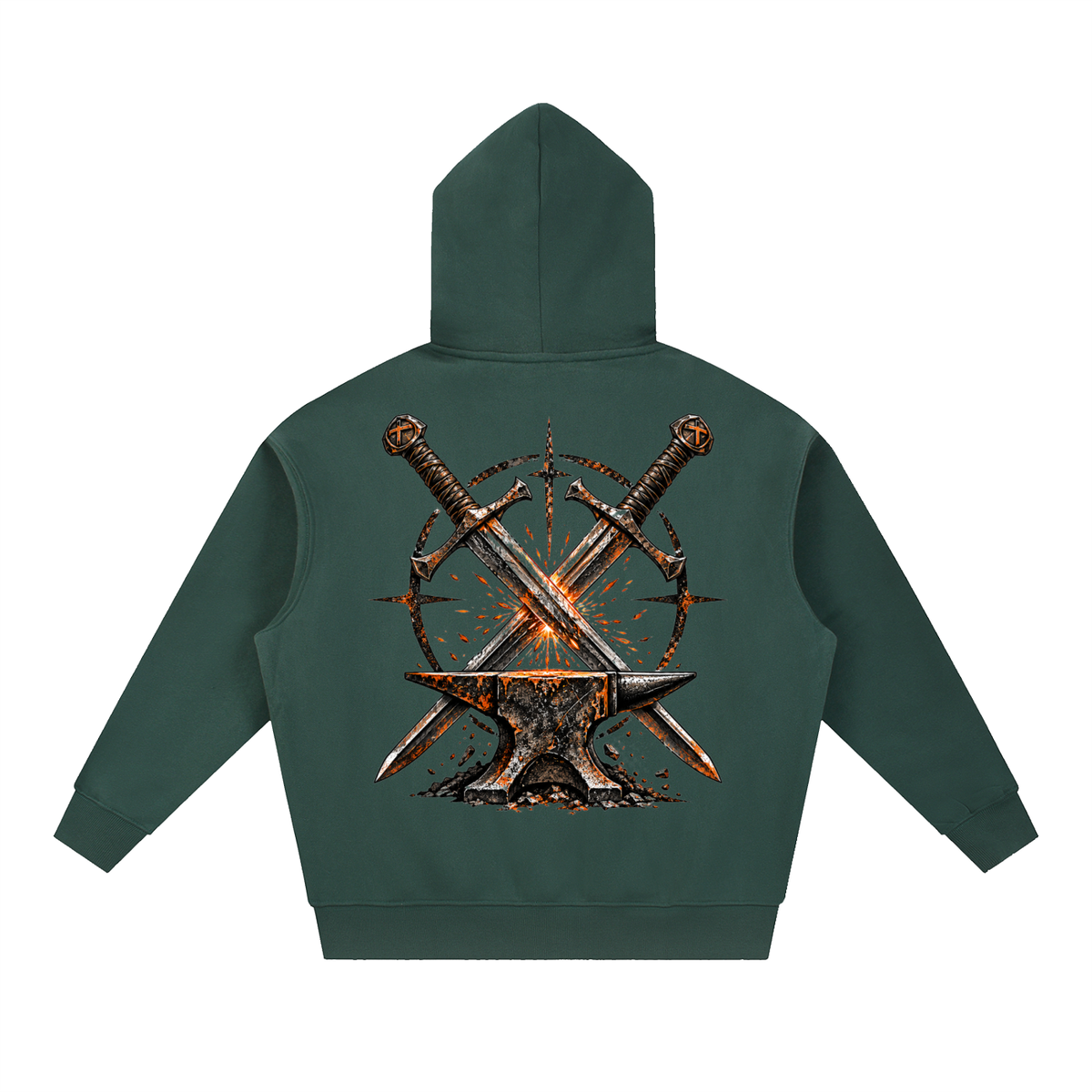 Essential Oversized Boxy Fit Fleece Hoodie