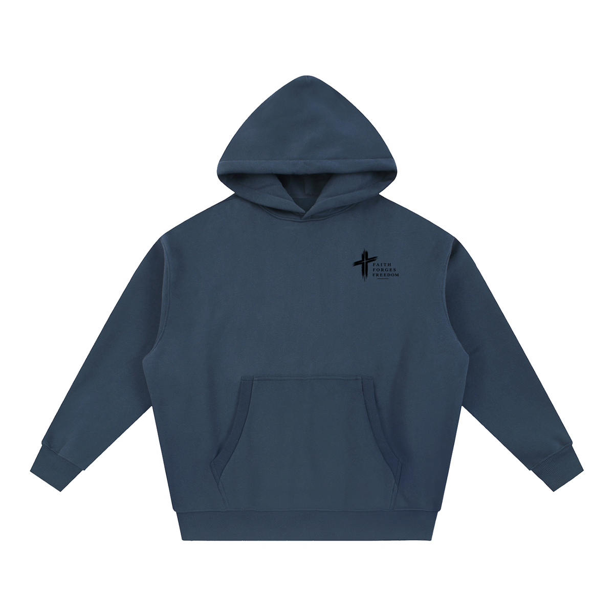 Essential Oversized Boxy Fit Fleece Hoodie