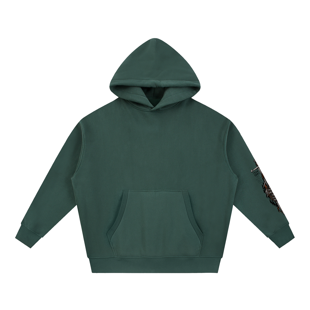 Essential Oversized Boxy Fit Fleece Hoodie