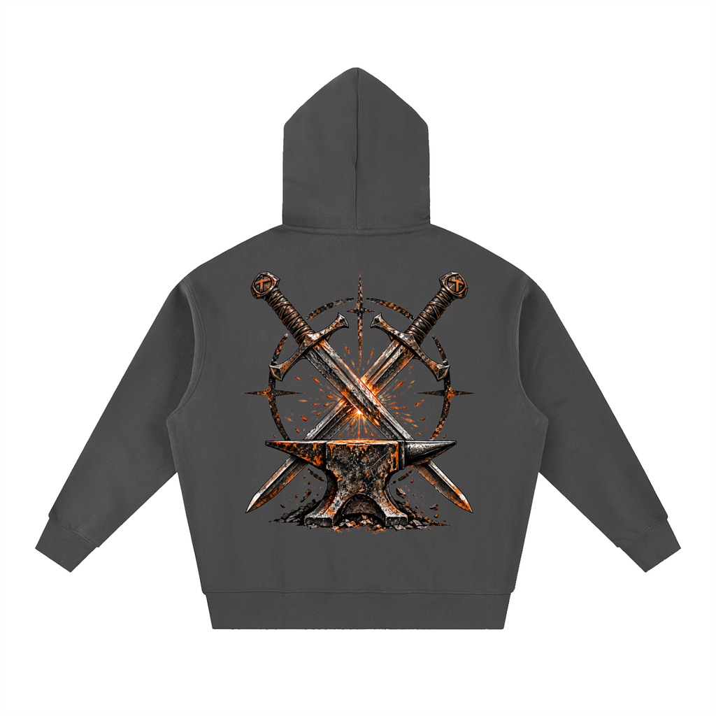Essential Oversized Boxy Fit Fleece Hoodie