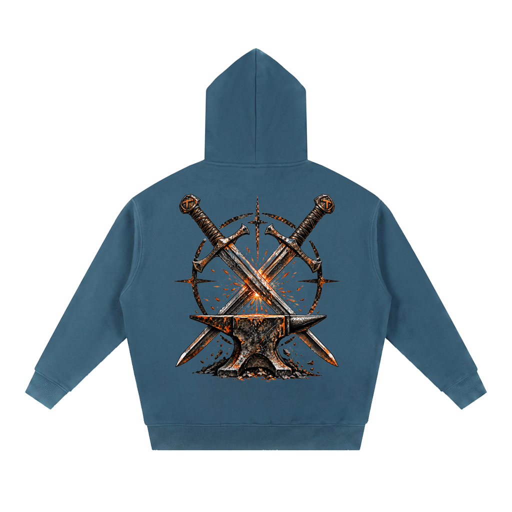 Essential Oversized Boxy Fit Fleece Hoodie