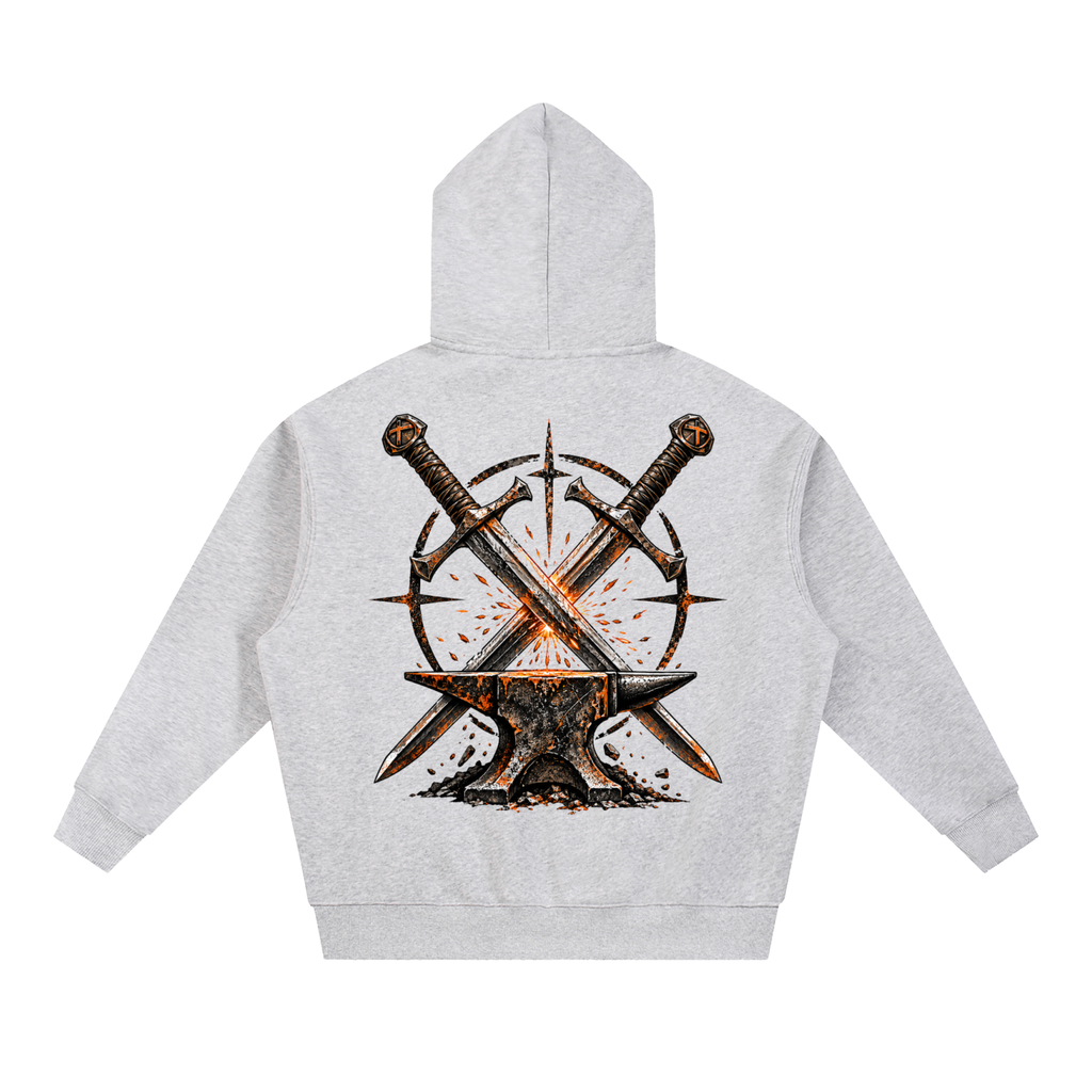 Essential Oversized Boxy Fit Fleece Hoodie