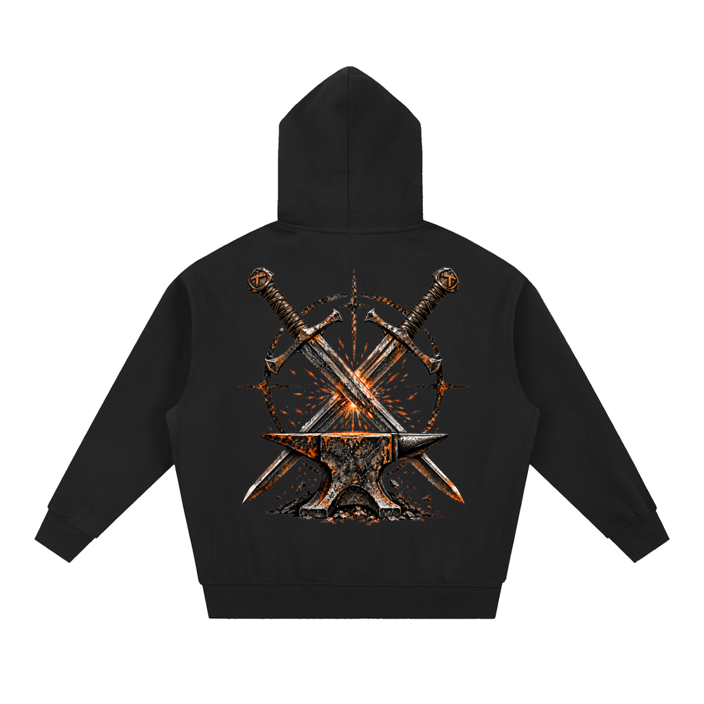 Essential Oversized Boxy Fit Fleece Hoodie